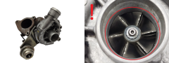 Turbokompresorus 9644384180 0375F9 2.0 HDI 16v Garrett Citroen C8 807 Peugeot