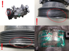 Oro Kondicionieriaus Kompresorius 8200315744 SD6V12 1416K Sanden Renault 67