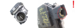 Droselio sklendė Citroen Peugeot 9673534480 1.6 HDI Delphi 1614