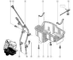 Alyvos Matuoklis Originalus Renault Kangoo Scenic 1.6 16V 7700273314