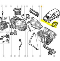 Komforto Valdymo Blokas Originalus Renault Kangoo AC 8200095112
