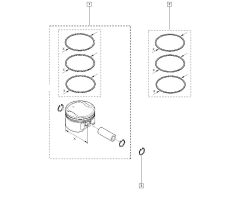 Virzuļu gredzeni Originalus Renault 2.0 16v M4R 7701065053