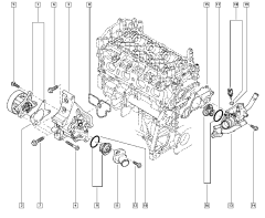 Tarpinė, sandarinimo žiedas Originalus Renault Nissan 1.4 TCe H4F 110620001R