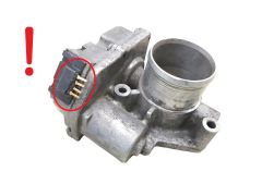 Droselio sklendė 7701062300 A2C53107575 Renault 1.9 2.5 DCI 1033