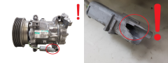 Oro Kondicionieriaus Kompresorius 8200819568--A SD6V12 1904 Sanden Renault 1000