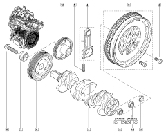 Tarpinė, sandarinimo žiedas Originalus Renault Nissan 1.6-2.0 1232200Q0A