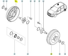 Būgniniai Stabdžiai Naujas Originalus Renault Clio II Logan 316274680R Būgniniai Stabdžiai Naujas Originalus Renault Clio II Logan 316274680R