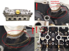 Cilindro galvutė 1640 7701475605 2.0 16v Turbo Renault 8200295888 S6