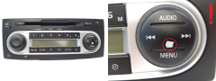 Radijo Cd Mp3 Grotuvas Mitsubishi Colt 8701A239 DY-1ME9U24N-T 1347
