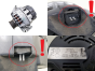 Generatorius 8200103744 SG7S013 75 A Valeo Renault Nissan