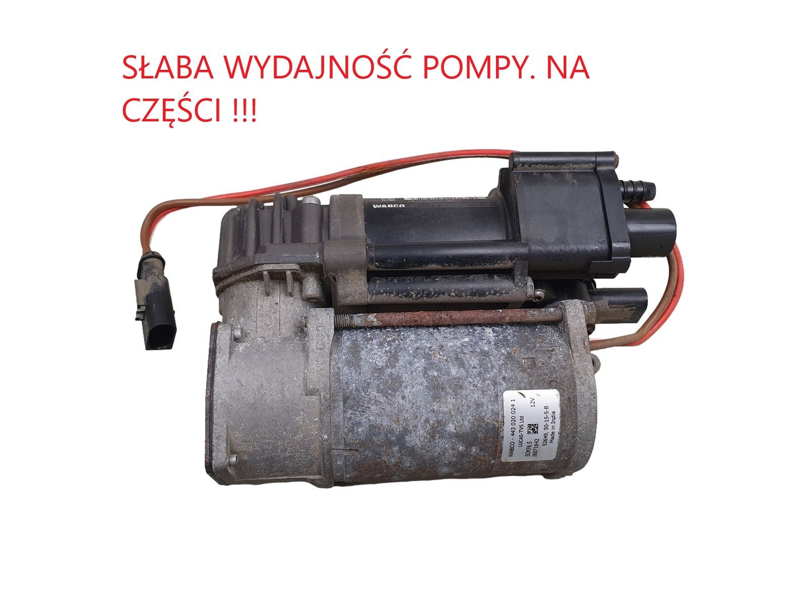 Pneumatinės Pakabos Siurblys BMW 5 37206875176 Wabco 443020024 main product photo
