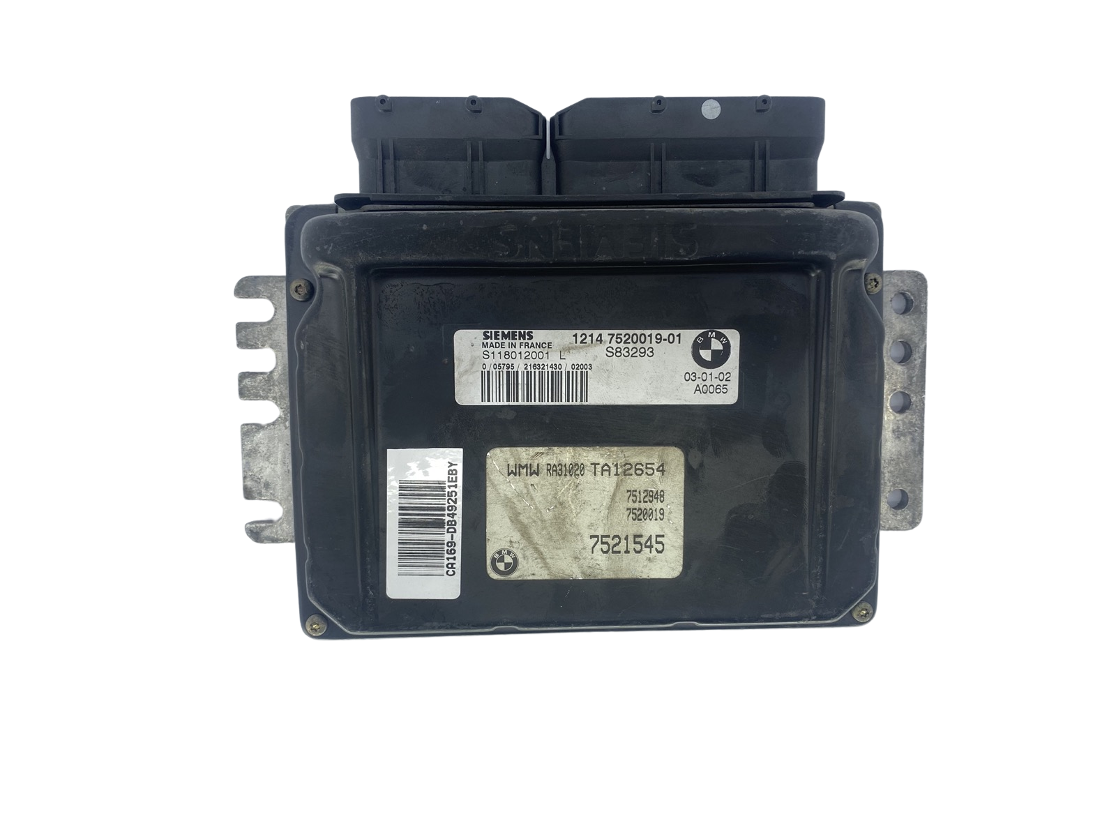 Valdymo Blokas 12147520019-01 S118012001L Mini BMW Siemens 49251 main product photo