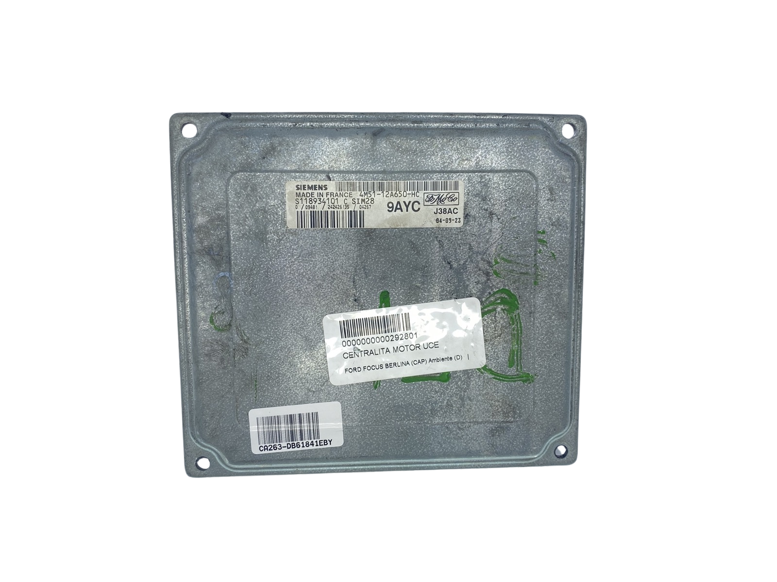 Valdymo Blokas 4M51-12A650-HC S118934101C Ford Siemens 61841 main product photo