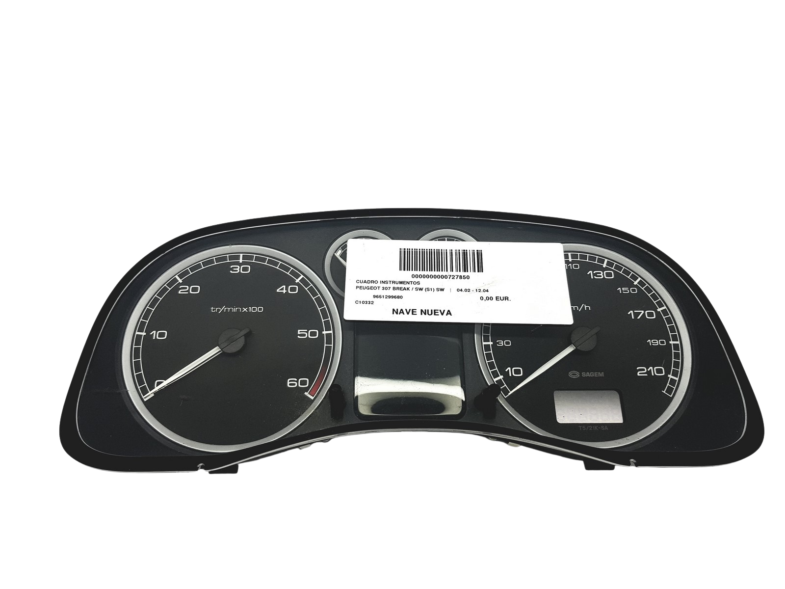 Spidometras Peugeot 307 9651299680 C 00 55509 main product photo