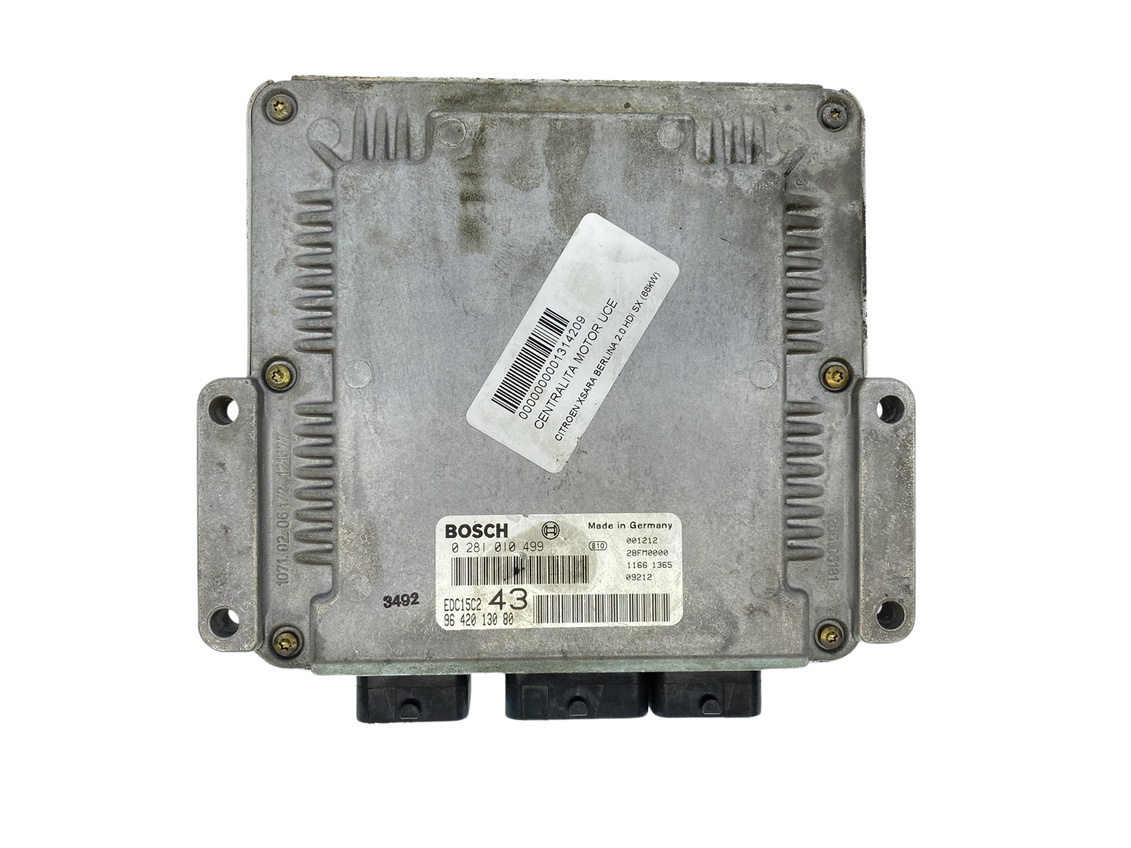 Valdymo Blokas 0281010499 9642013080 PSA Bosch 63918 main product photo