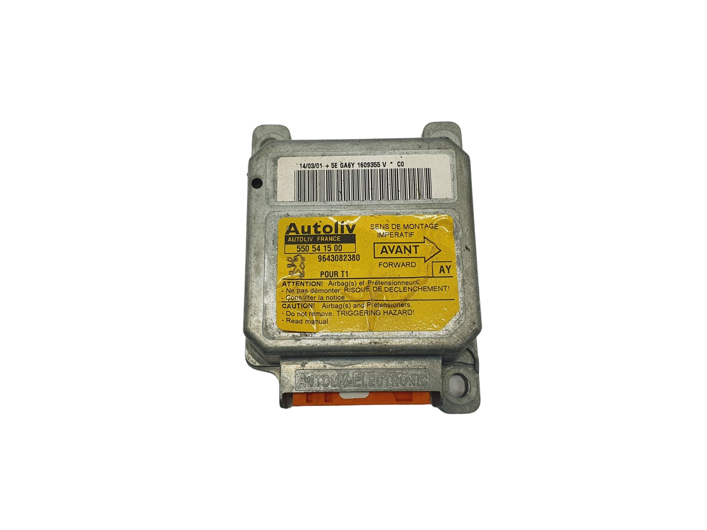 Valdymo bloko modulis 550541500 9643082380 PSA Autoliv 69041 main product photo