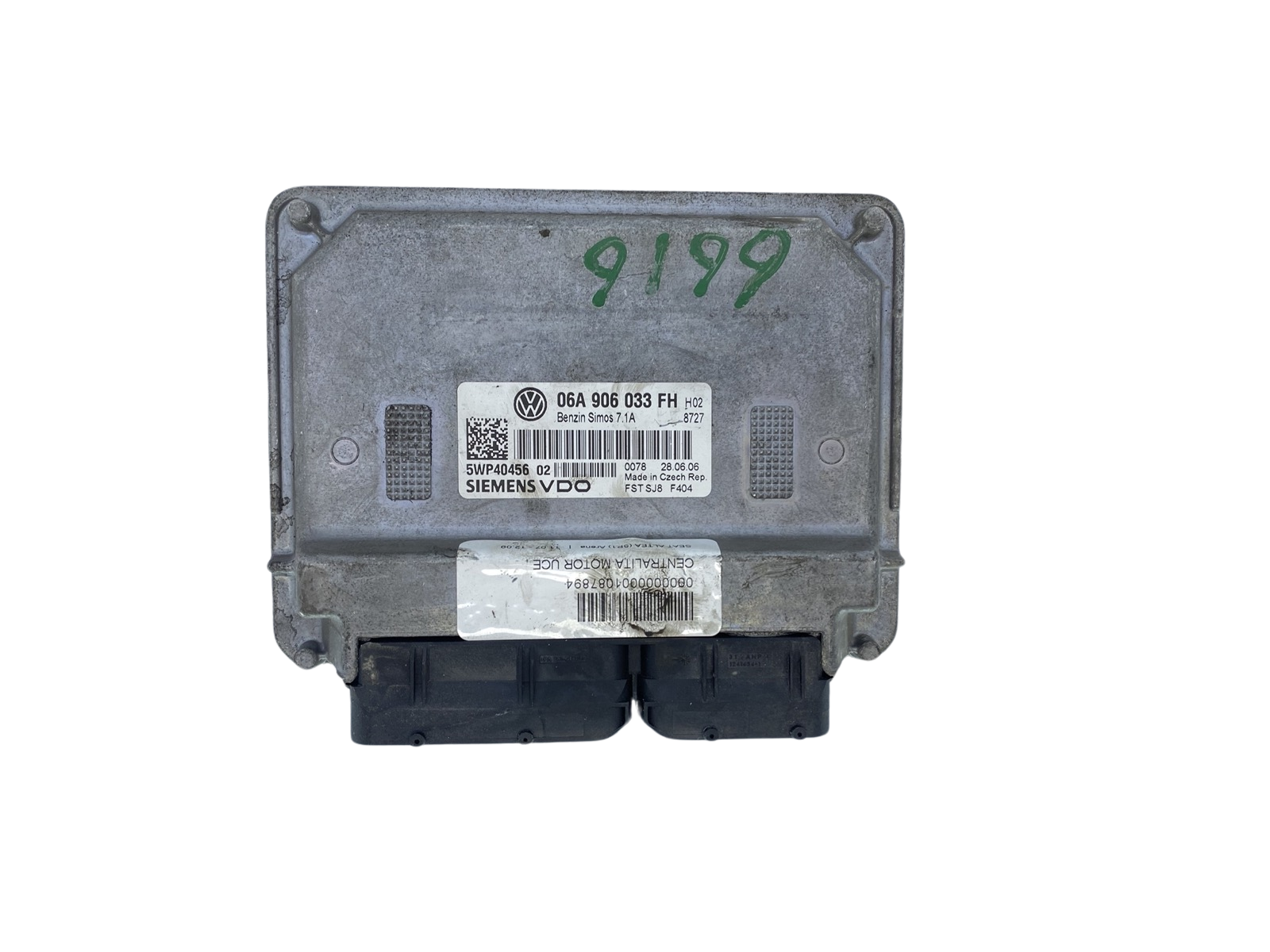 Valdymo Blokas 06A906033FH 5WP40456 02 VW SEAT Siemens 61888 main product photo