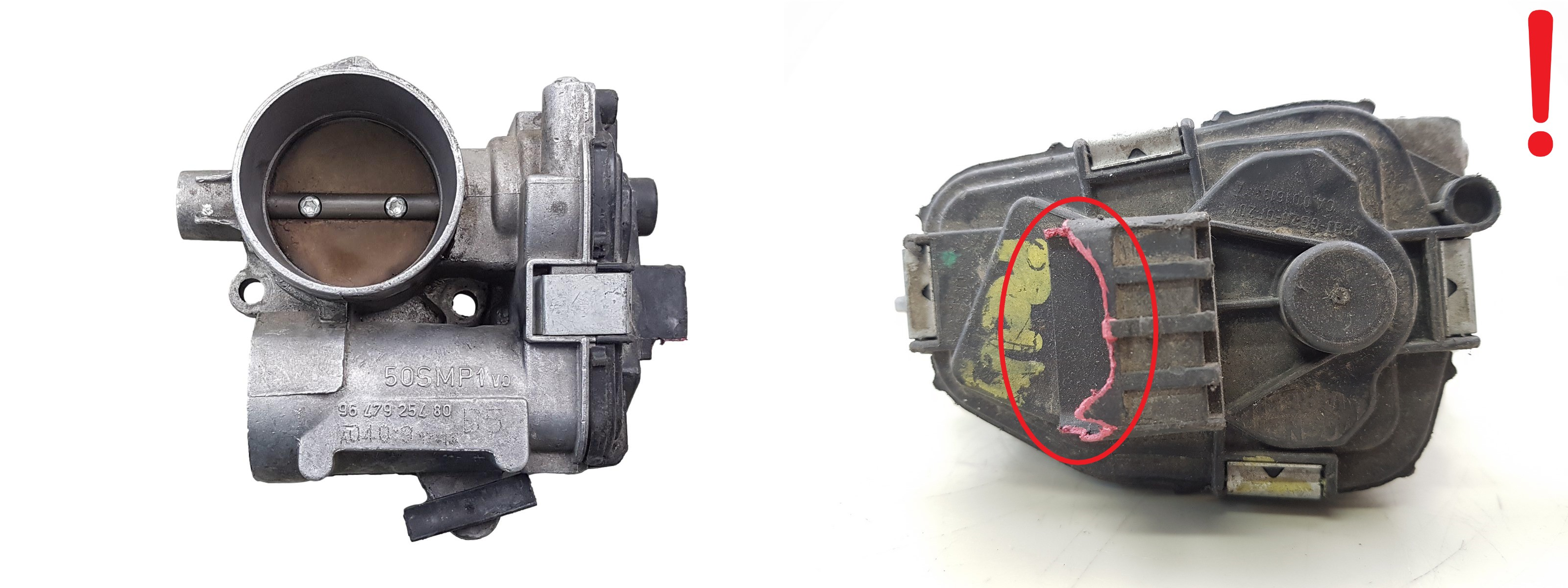 Droselio sklendė Citroen Peugeot 9647925480 50SMP1 1635W2 3145 main product photo