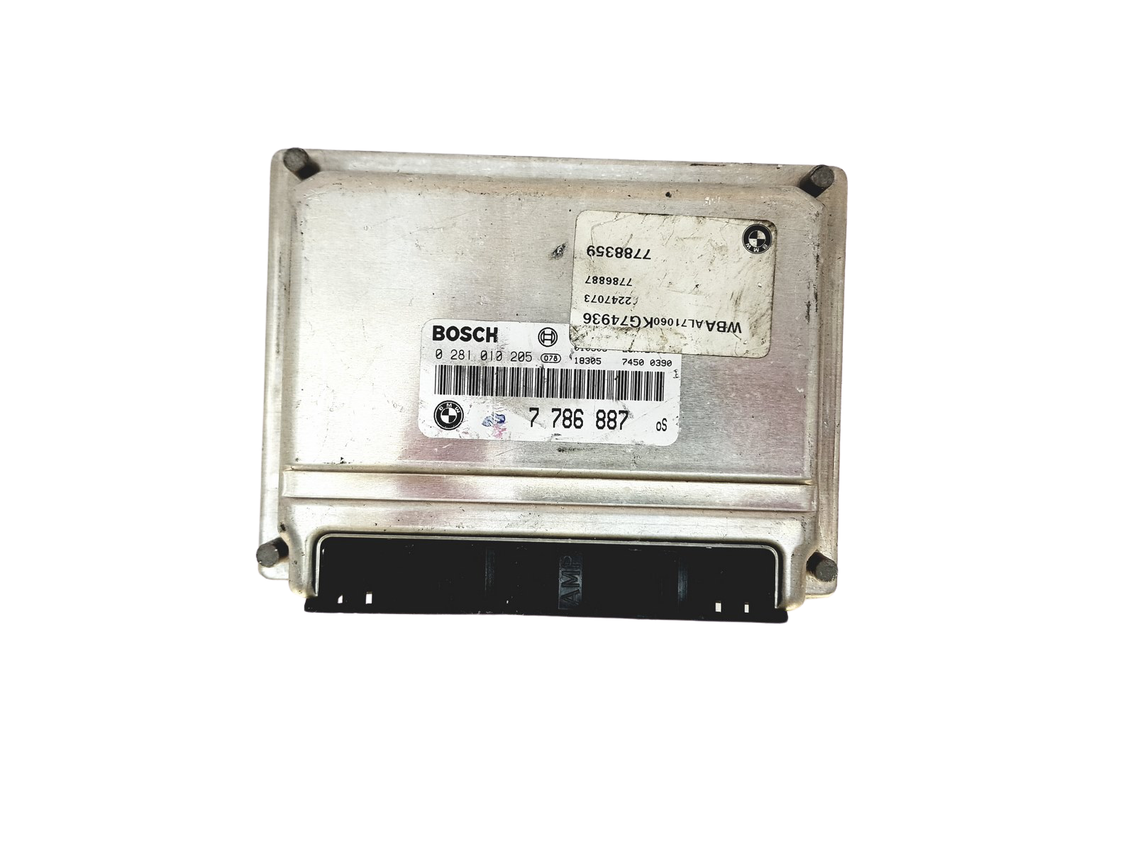 Variklio Valdymo Blokas ECU BMW 7786887 0281010205 Bosch 26407 main product photo
