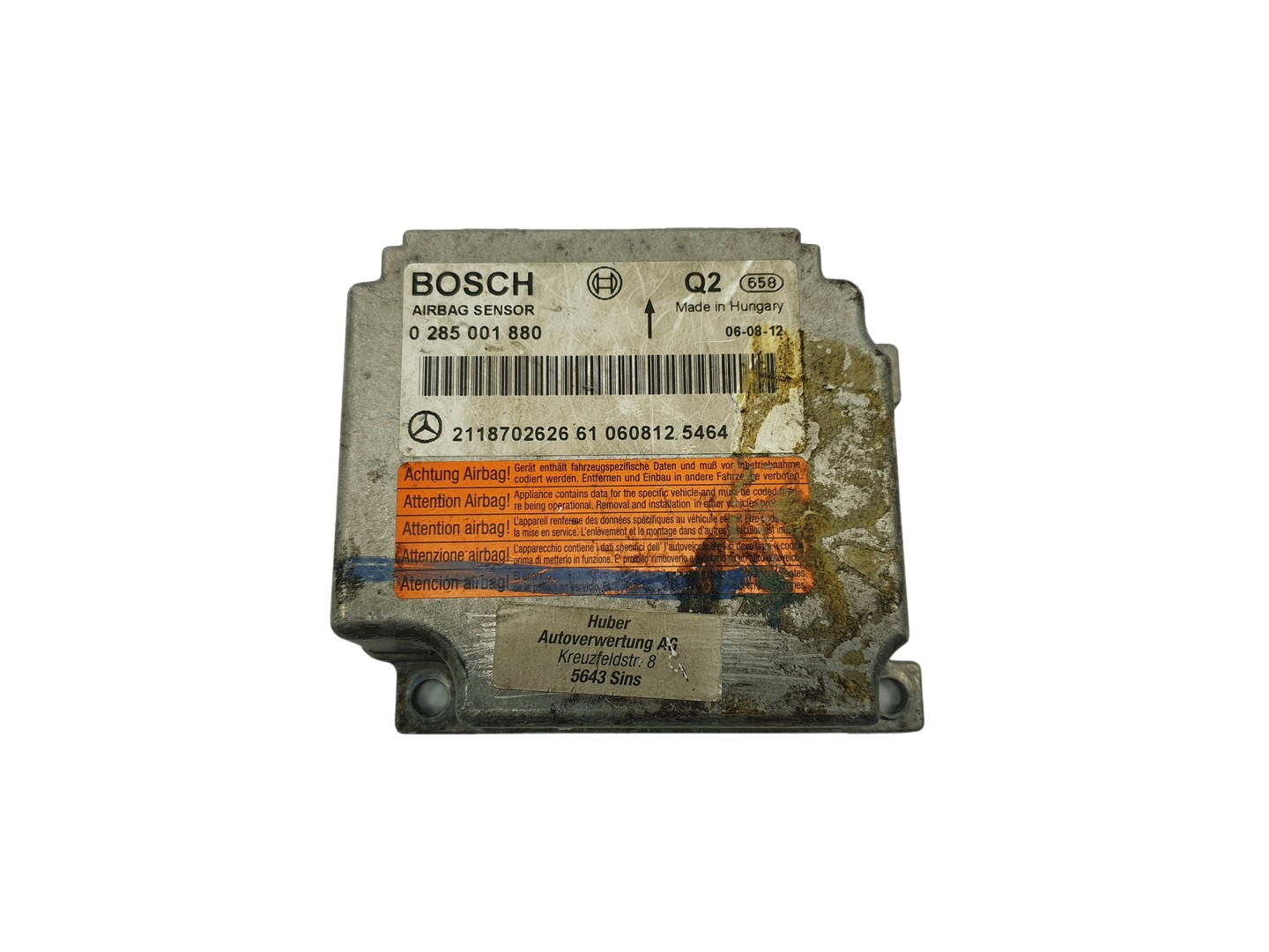 Valdymo Blokas 2118702626 0285001880 Mercedes Bosch main product photo