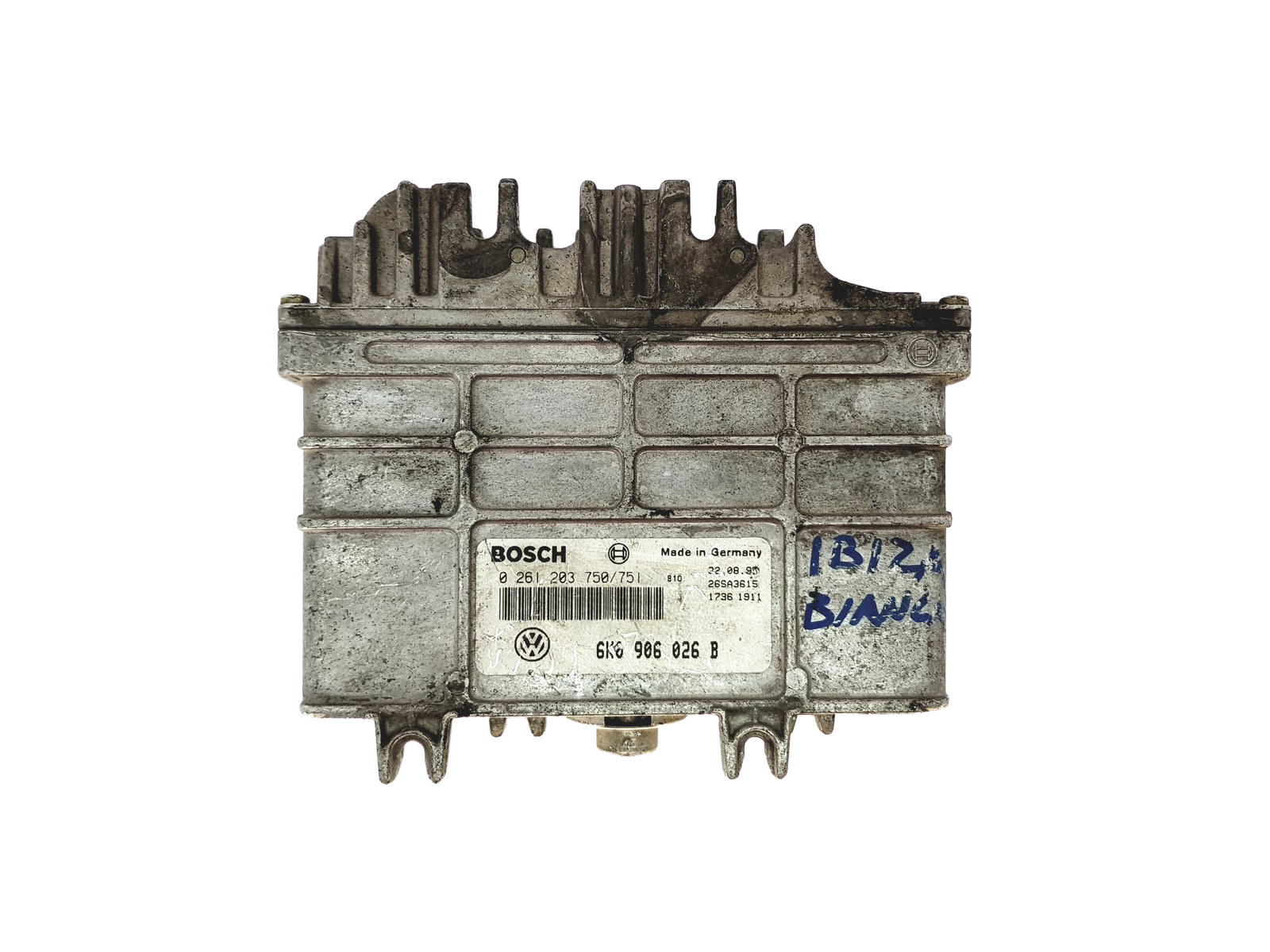 Variklio Valdymo Blokas ECU 6K0906026B 0261203750 Seat VW Audi Bosch 24860 main product photo