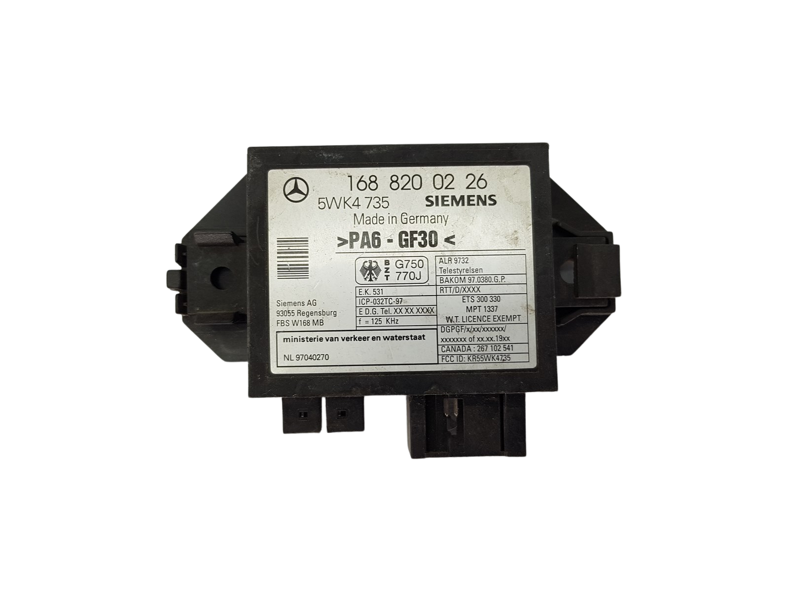 Valdymo Blokas Immo 1688200226 5WK4735 97040270 Mercedes Siemens main product photo