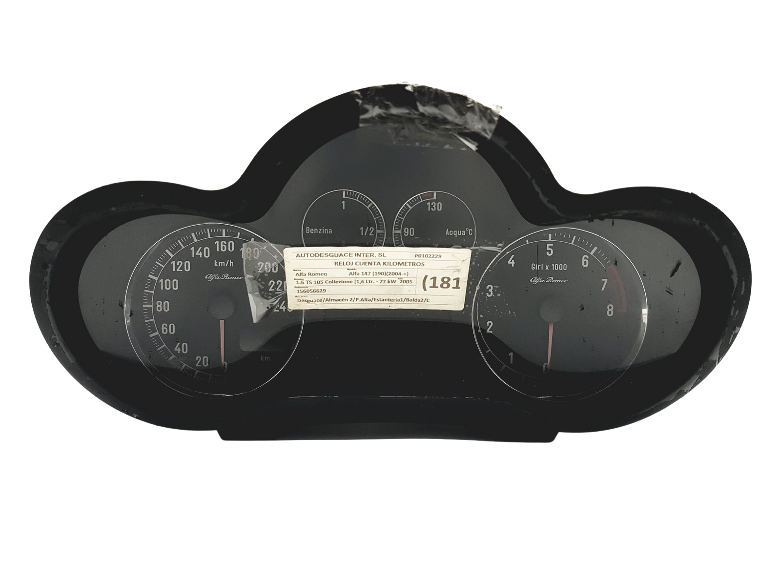 Tachometras Alfa Romeo 147 156056629 110080303002 57683 main product photo