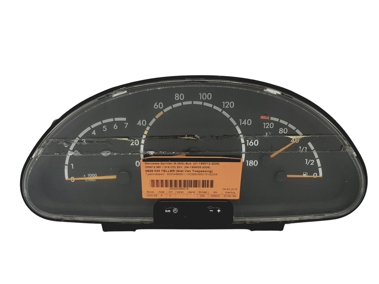 Tachometras Mercedes Sprinter A0004466921 53371 main product photo