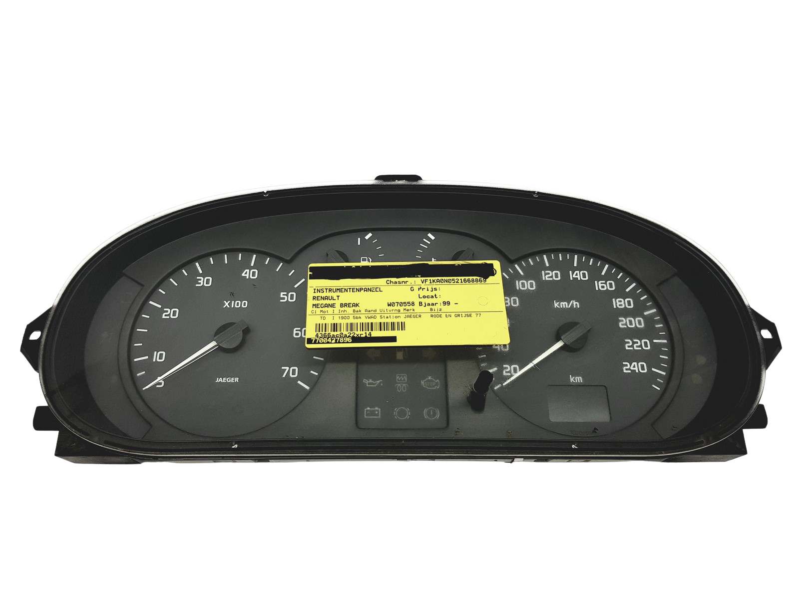 Tachometras Renault Scenic 1 Megane 1 7700427896 C 49555 main product photo