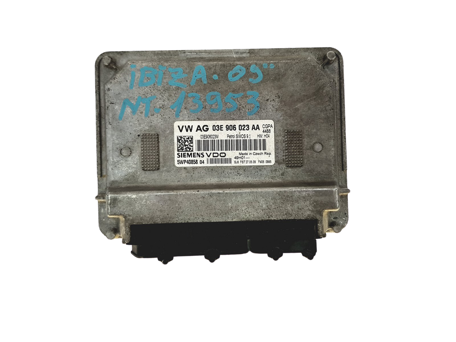 Valdymo Blokas 03E906023AA 5WP40858 Seat VW siemens main product photo