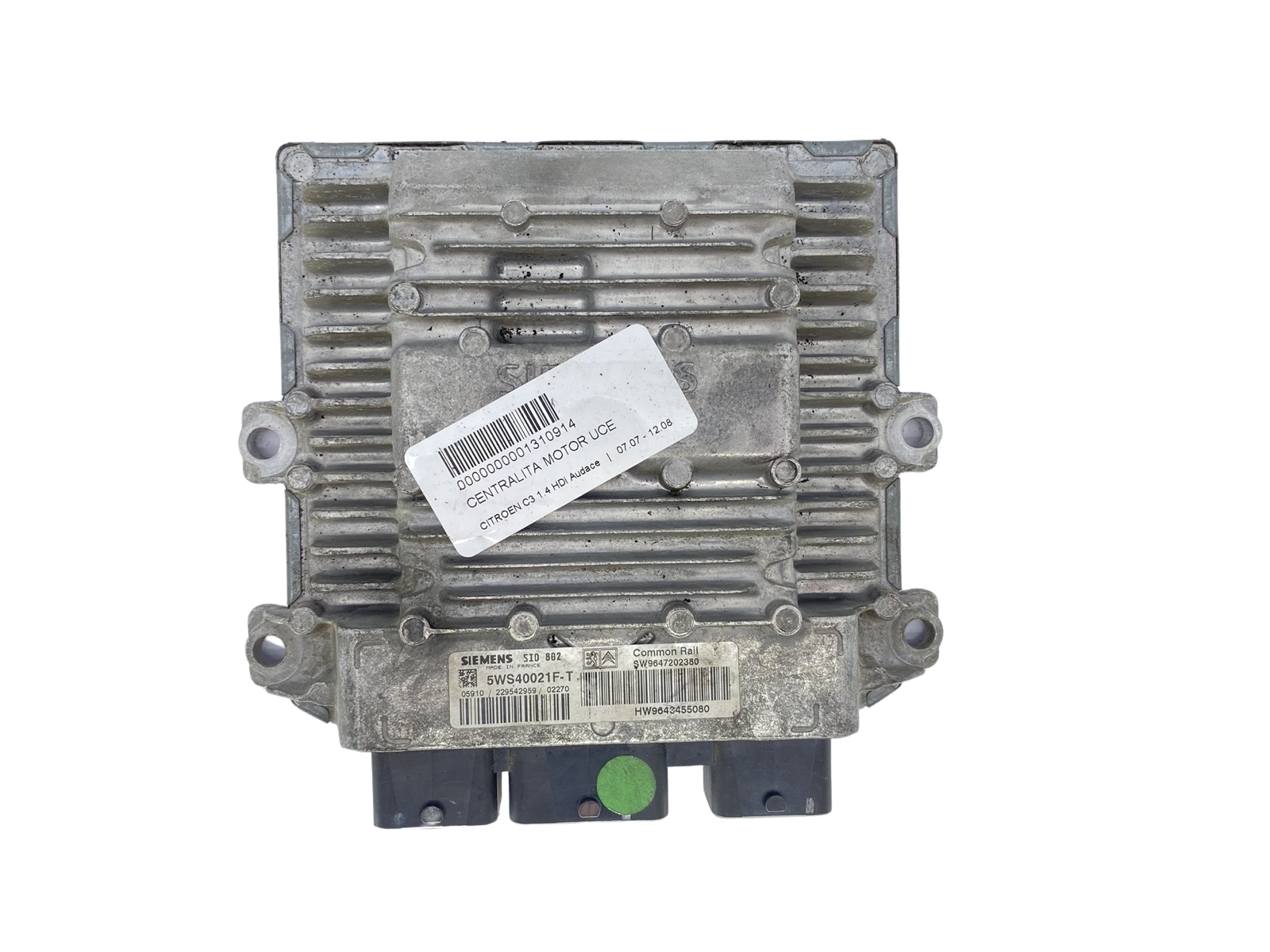 Valdymo Blokas 9647202380 9643455080 5WS40021F-T PSA Siemens 59580 main product photo