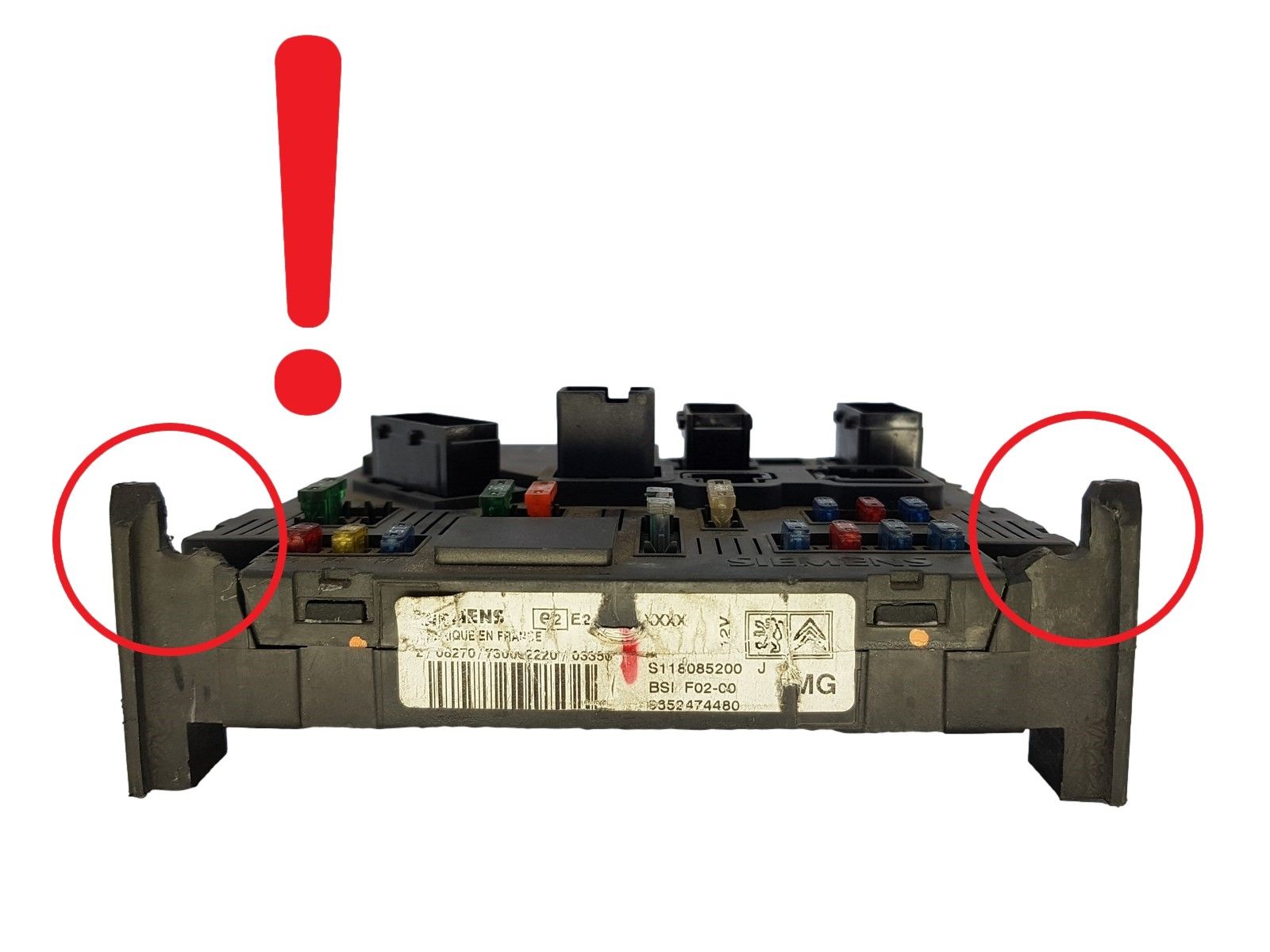 Valdymo Blokas BSI F02-00 S118085200 9652474480 PSA Siemens 1190 main product photo