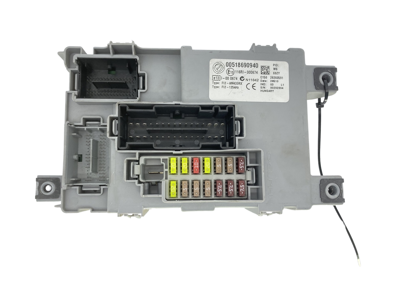 Valdymo Blokas 00518690940 28260591 Fiat Delphi 59111 main product photo