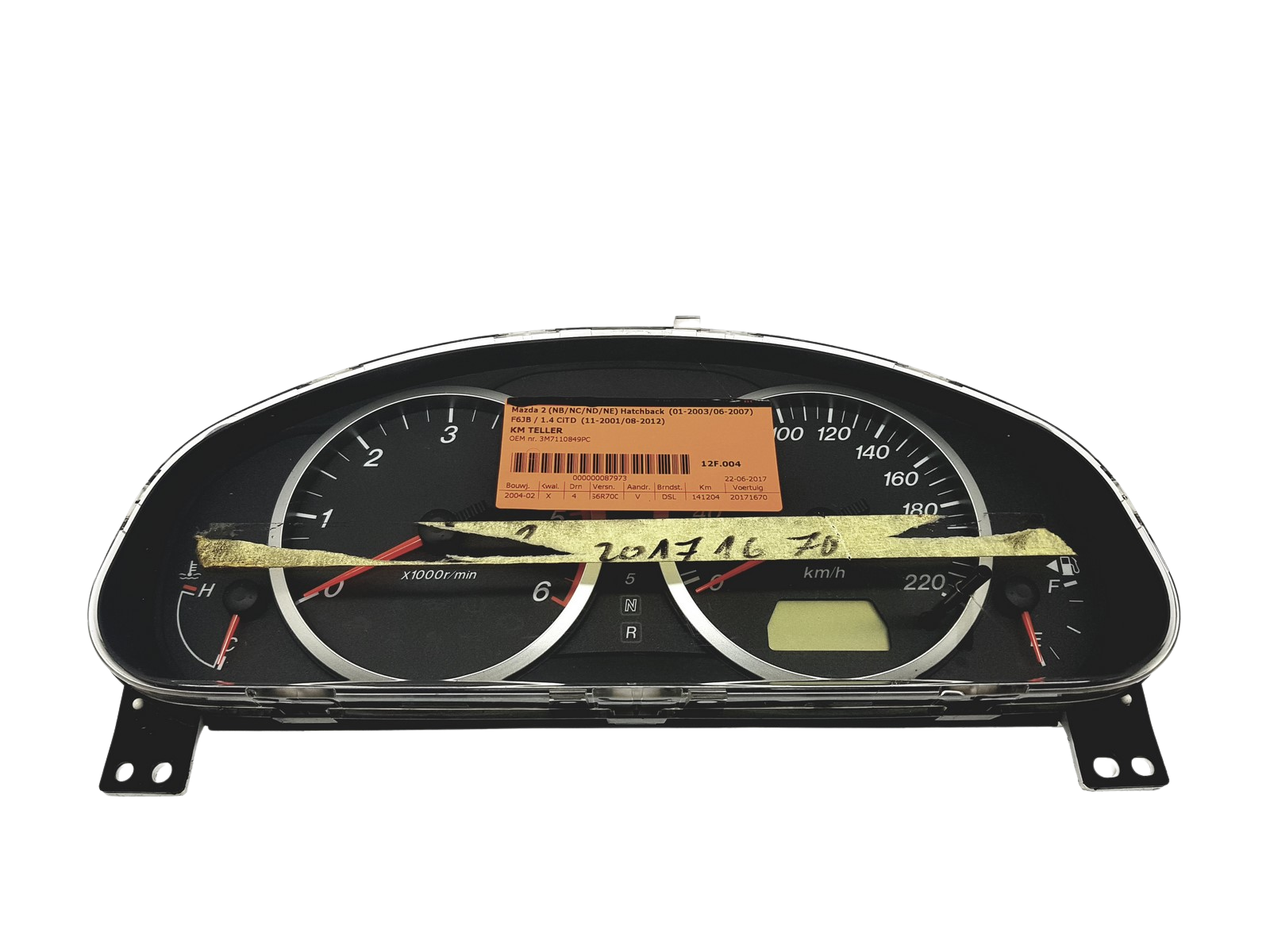Tachometras Mazda 2 3M7110849PC DE3355430 main product photo