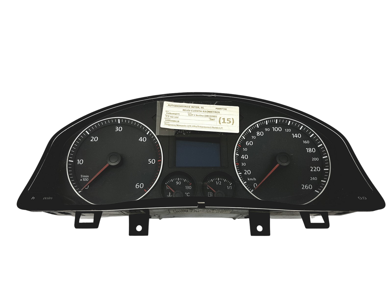 Tachometras VW Golf MK5 1K0920861B 110080247034 53772 main product photo