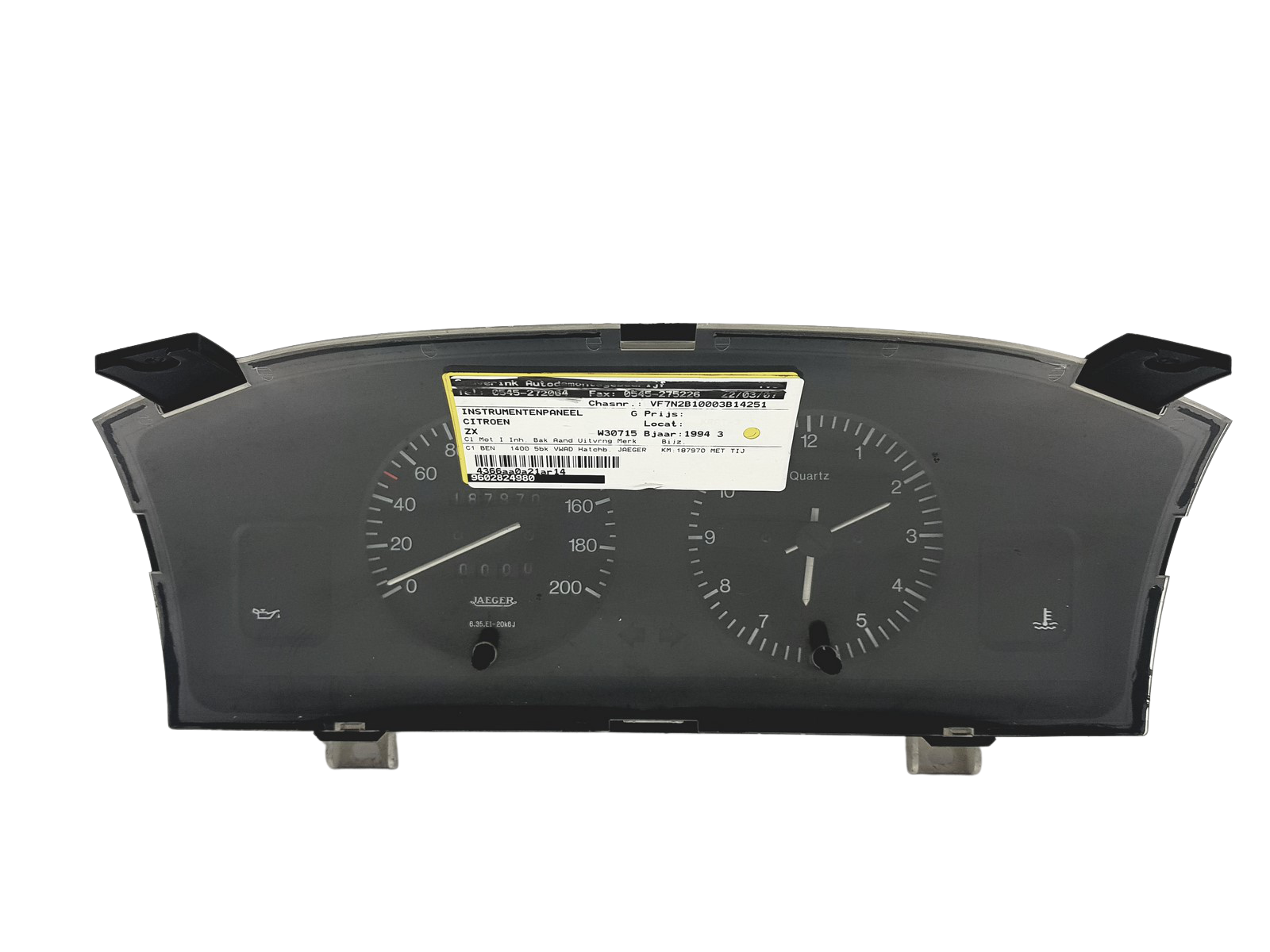 Spidometras Citroen ZX 9602824980 49222 main product photo