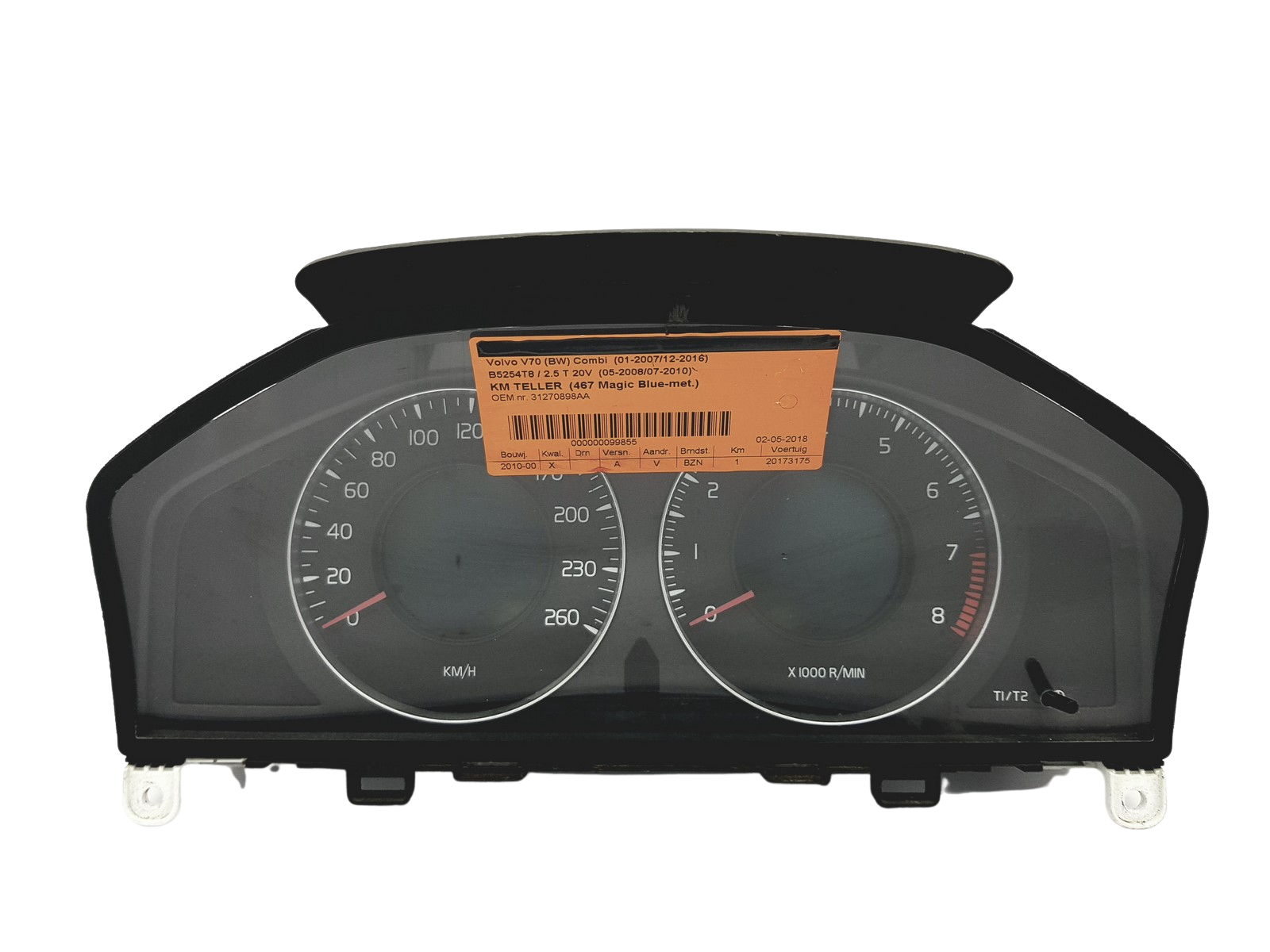 Tachometras Volvo V70 31270898AA 36002597 52266 main product photo