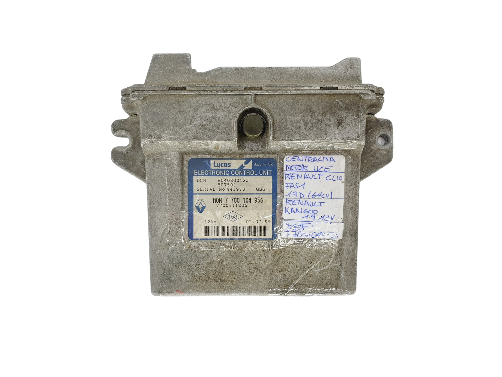 Valdymo Blokas 700104956 7700111206 R04080012J Renault Lucas 34331 main product photo