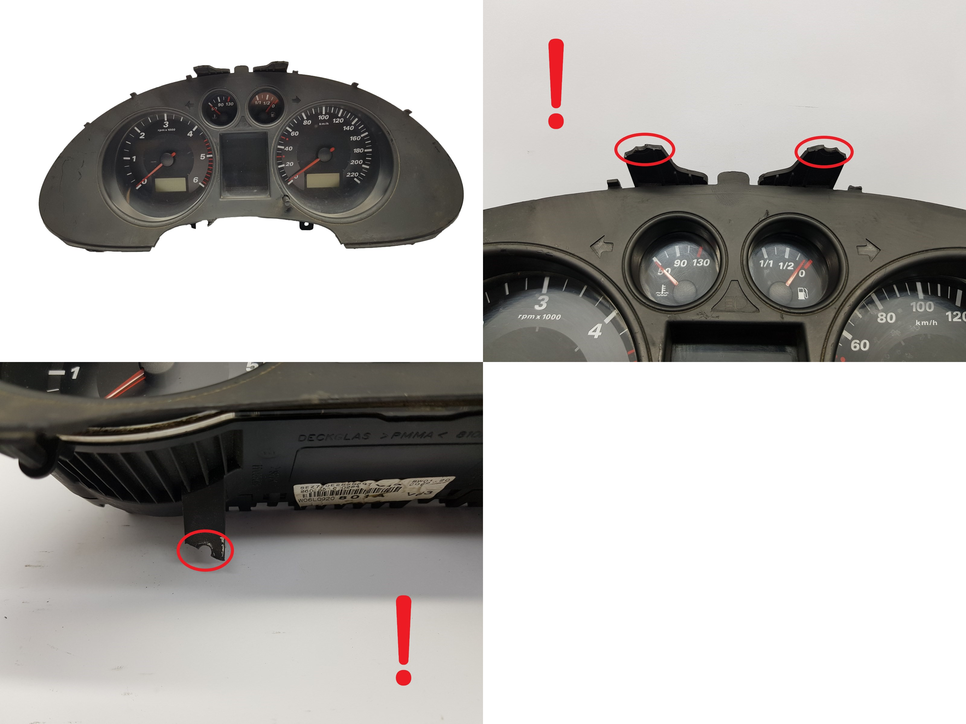 Tachometras Seat Ibiza Cordoba 6L0920801A 2561 main product photo