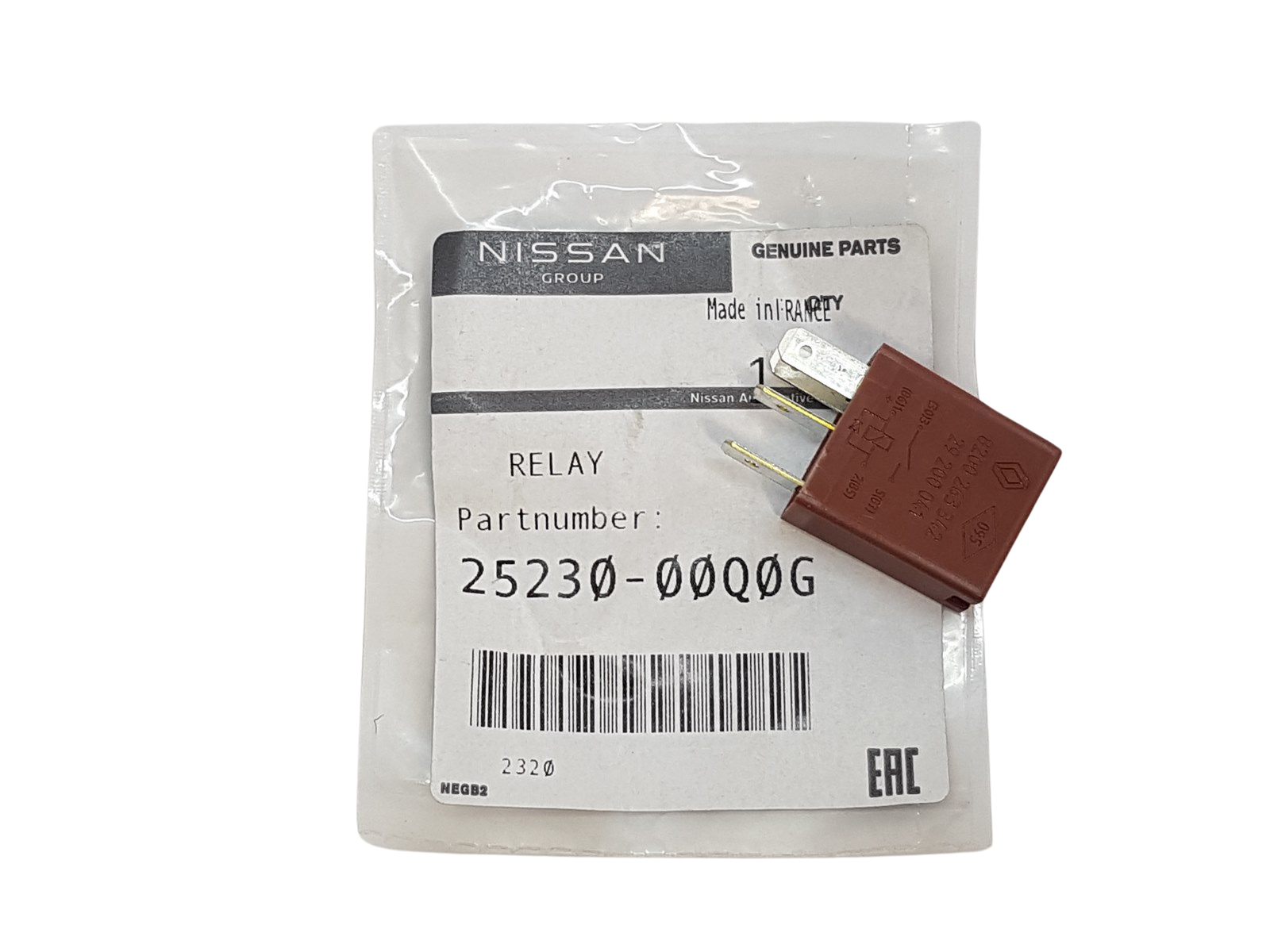 Relė 20A Renault Nissan 2523000Q0G 8200263342 Originalus main product photo