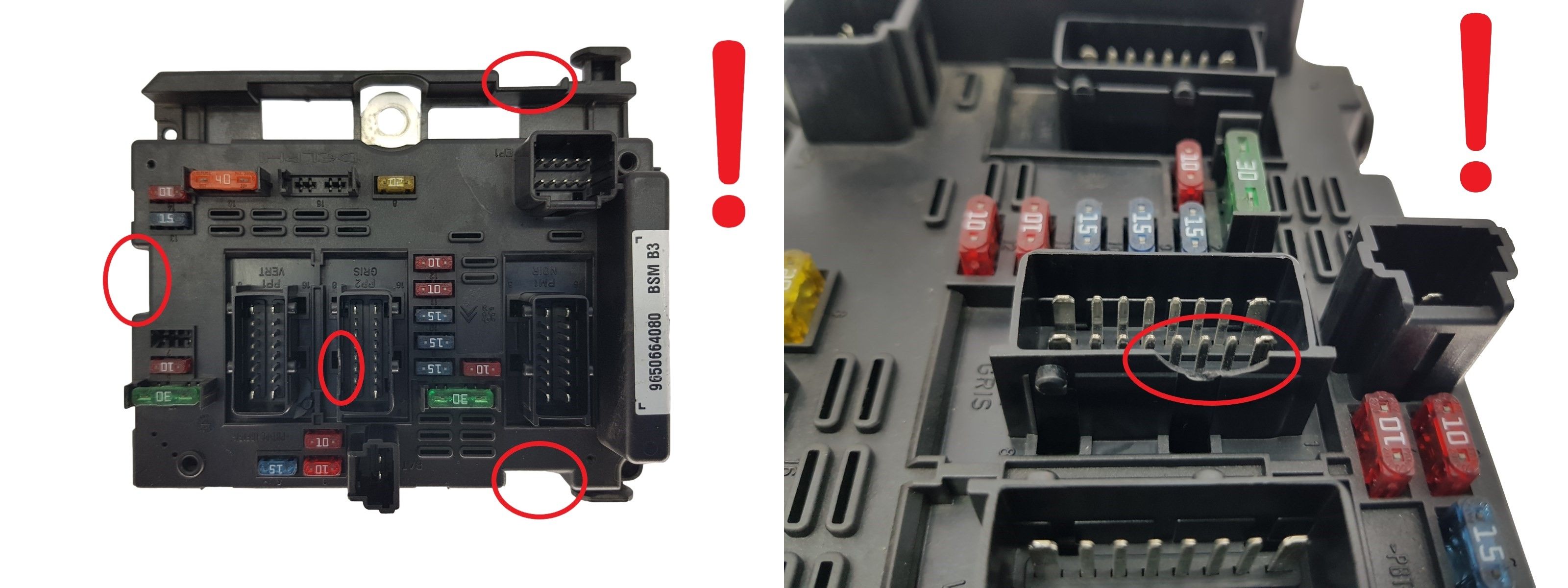 Valdymo Blokas BSM B3 9650664080 PSA Delphi 1726 main product photo