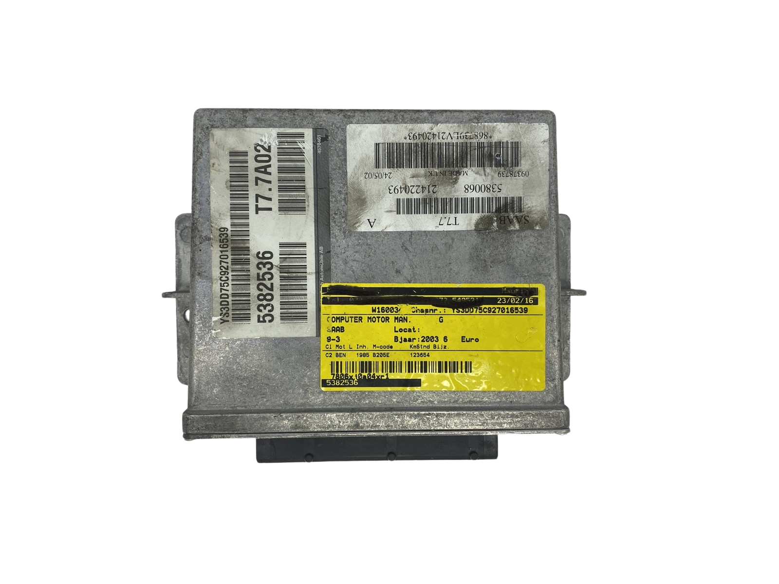 Variklio Valdymo Blokas ECU 5380068 09378739 5382536 Saab main product photo