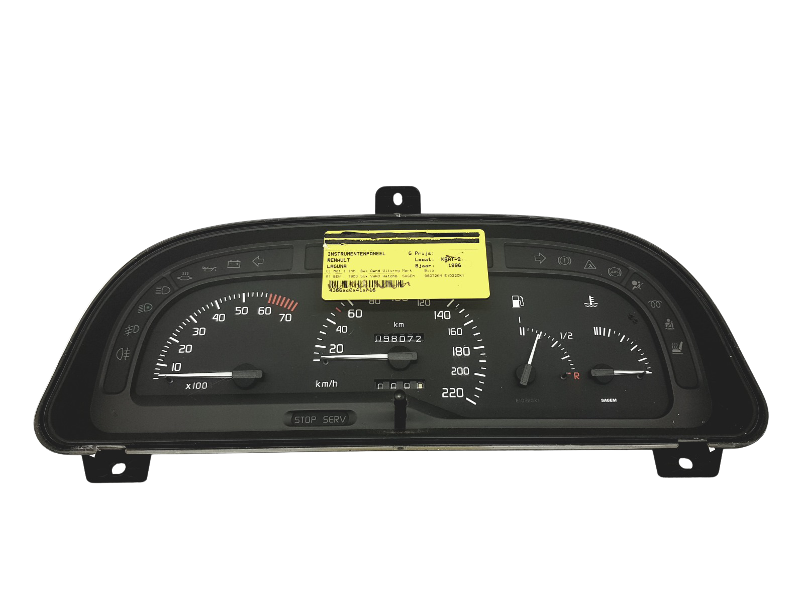 Tachometras Renault Laguna 1 7700844747 46117 main product photo