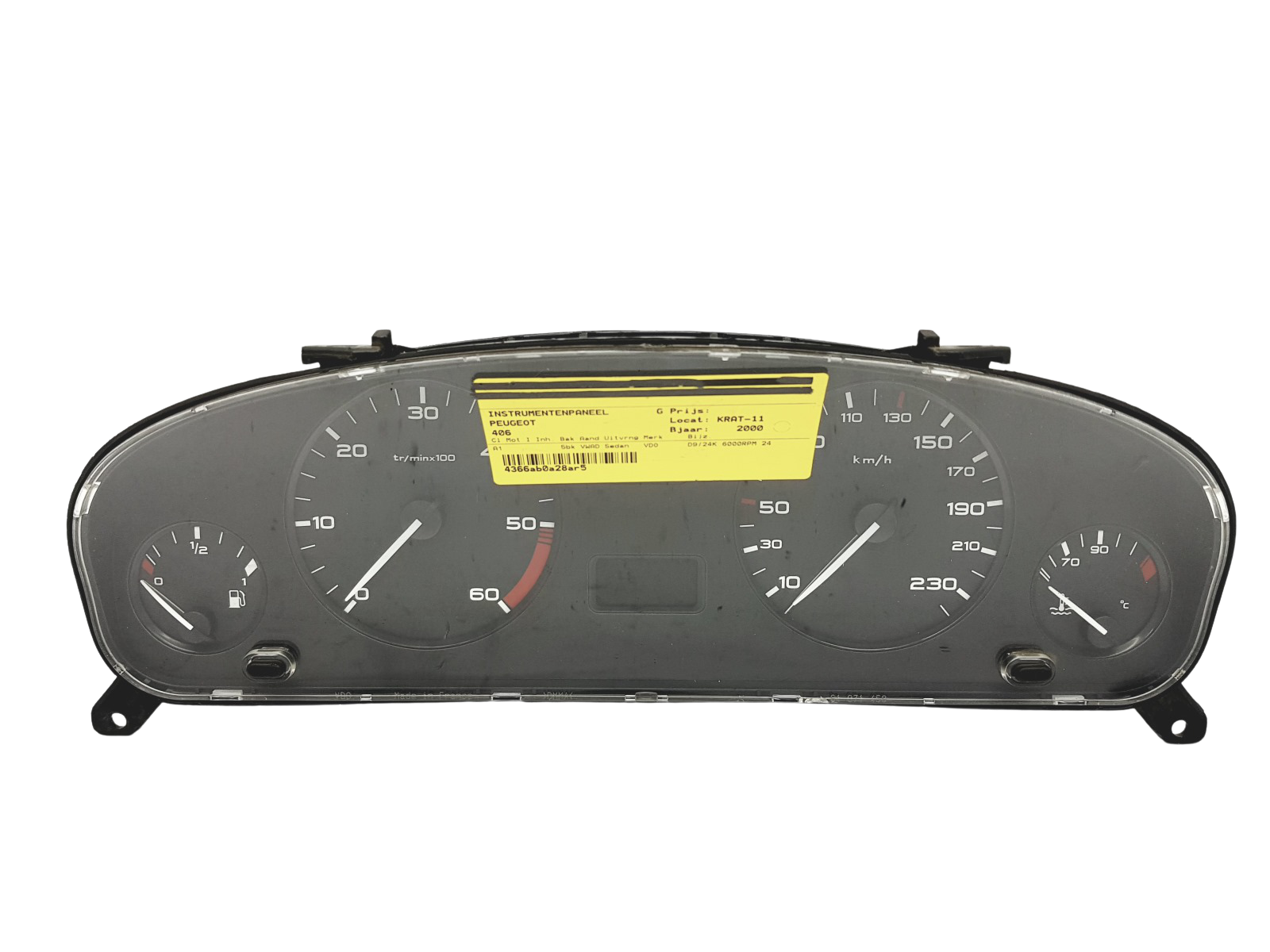 Tachometras Peugeot 406 9630372780 110008882002 45089 main product photo