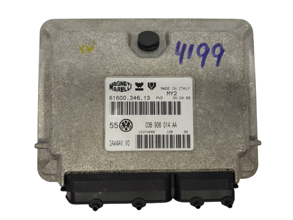 Variklio Valdymo Blokas ECU VW 036906014AA 6160034613 Magneti Marelli 19133 main product photo