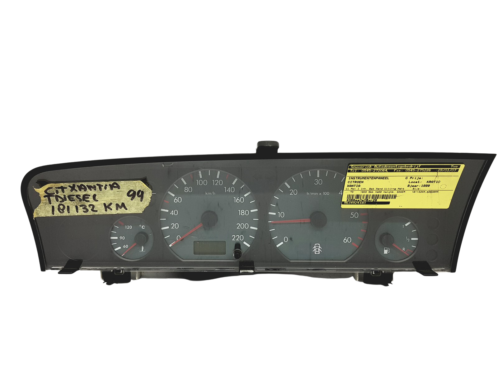 Spidometras Citroen Xantia 2 9634924180 49606 main product photo