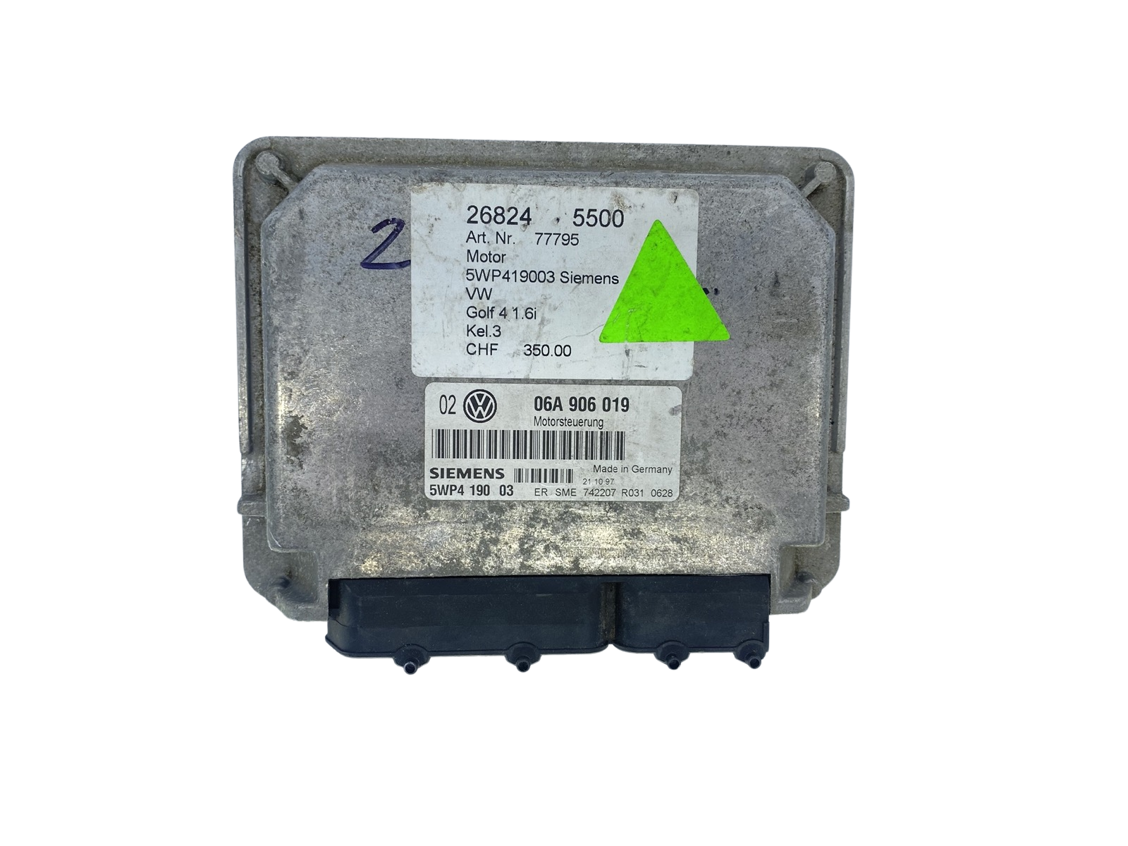 Valdymo Blokas 06A906019 5WP4190 03 Volkswagen Siemens 58608 main product photo