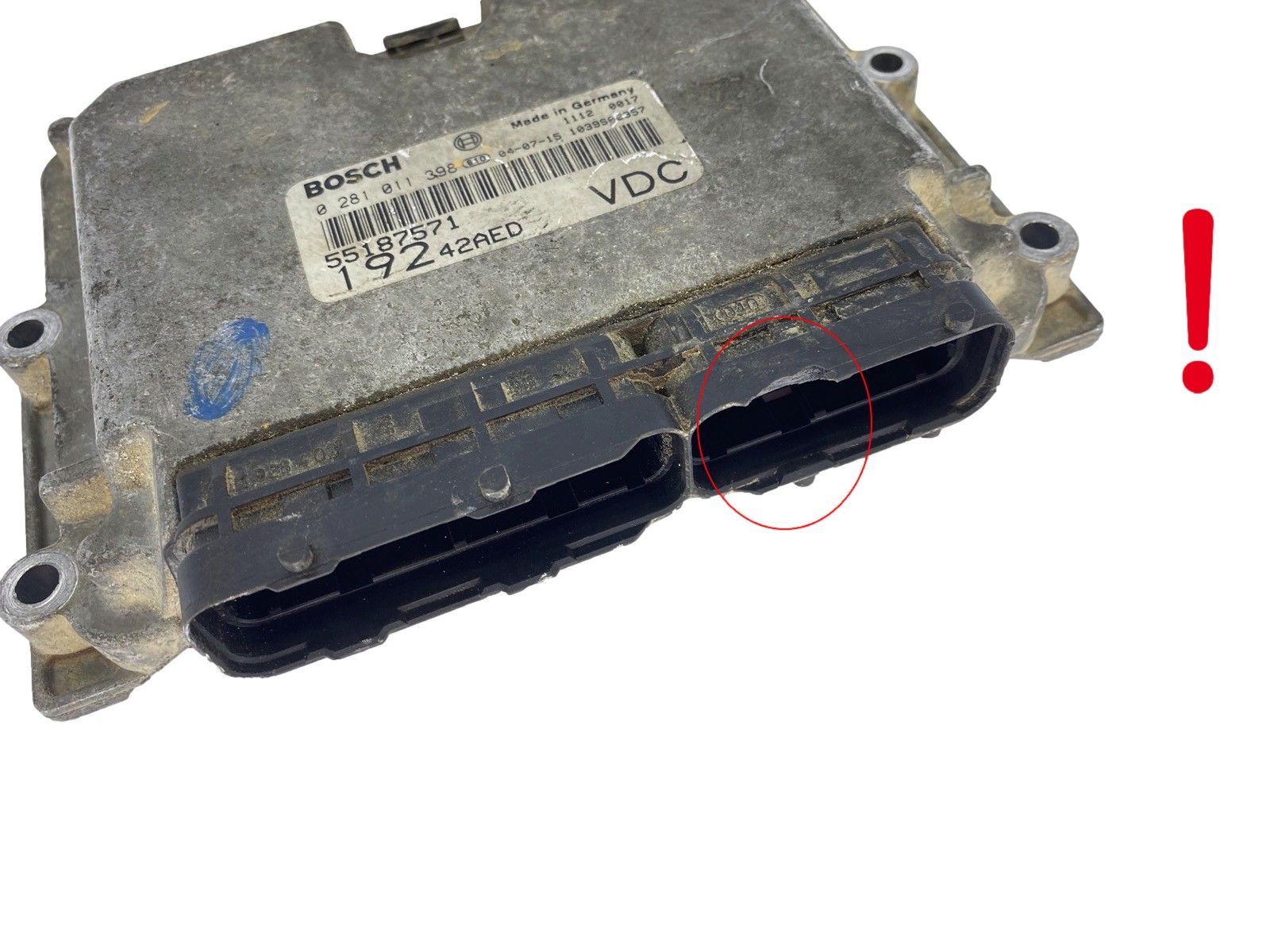 Valdymo Blokas 55187571 0281011398 Fiat Bosch 61706 main product photo