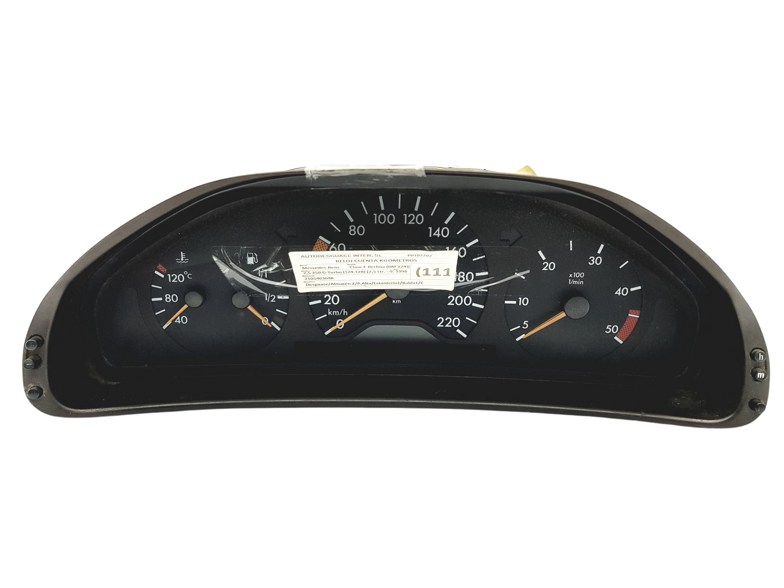 Tachometras Mercedes E W210 2105403648 VDO 51305 main product photo